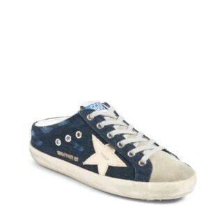 Golden Goose Sabot Mule Sneaker Blue Denim/Ice/Gold 40